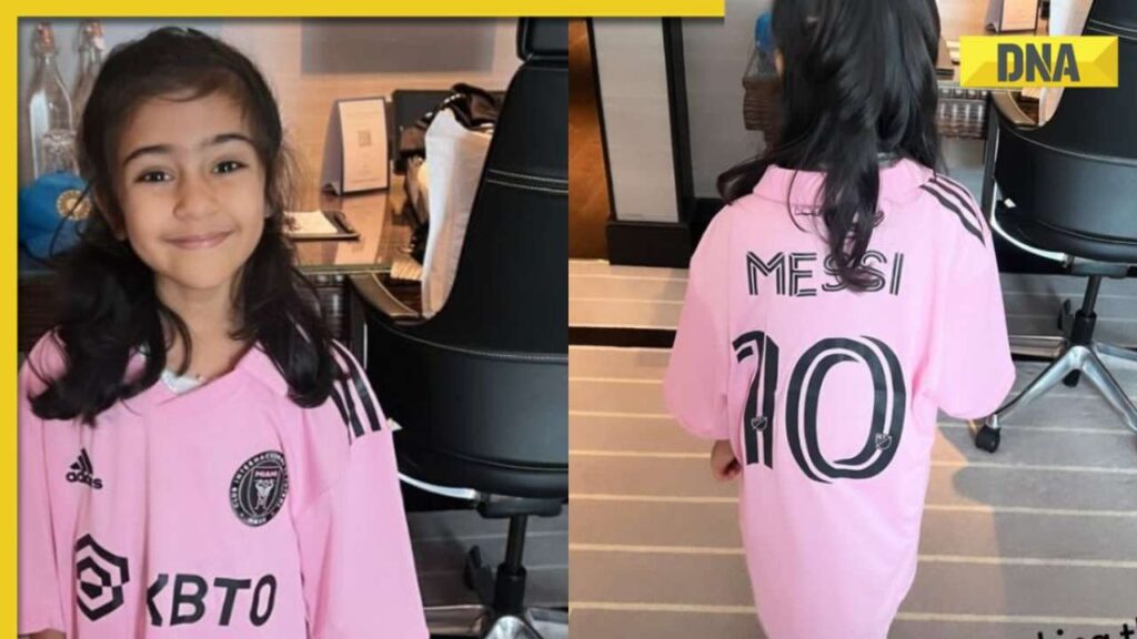 Rohit Sharma’s daughter proudly dons Messi’s Inter Miami jersey gifted by David Beckham, pic goes viral