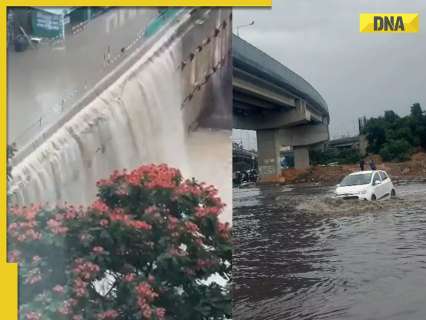 Bengaluru rains: ‘Manyata Tech waterfalls,’ internet mocks city’s infra amid heavy rainfall