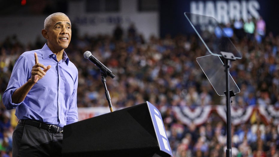 Obama, stumping for Harris in key battleground, charges Trump ‘will makes problems worse’