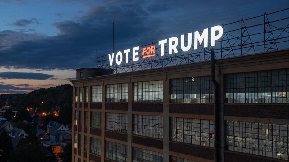 New York company unveils 100-foot ‘Vote for Trump’ sign, gets sued by Democratic mayor