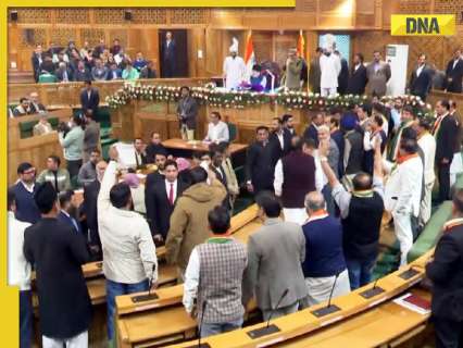 Uproar in J-K Assembly as BJP members protest over special status resolution