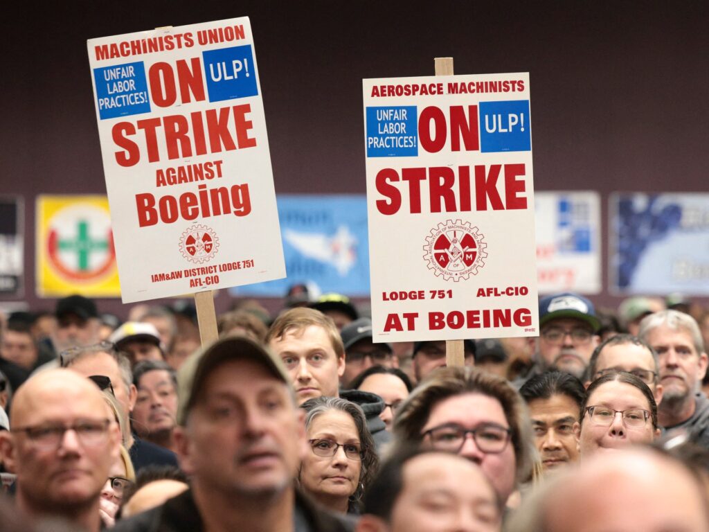 Boeing workers to vote on 38% pay rise offer to end weeks-long strike