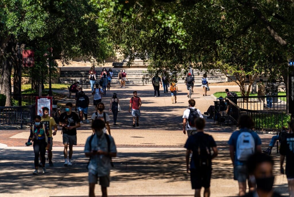 Texas State University condemns demonstrators who brought offensive signs to campus