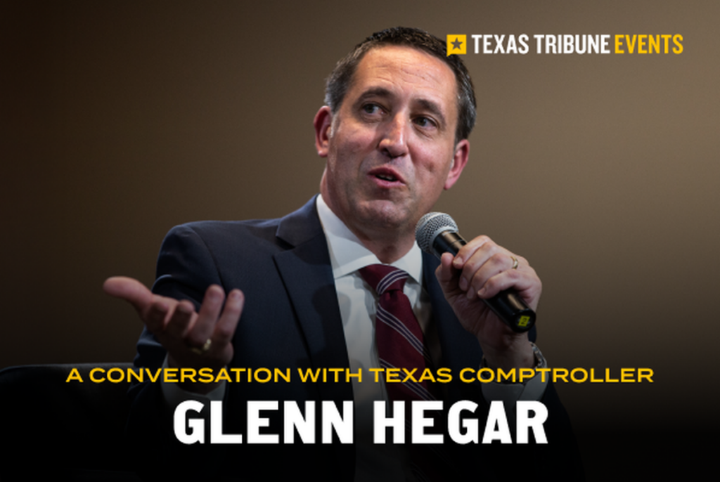 Join us Jan. 13 in Austin for a conversation with Comptroller Glenn Hegar