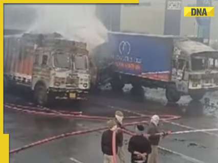 Rajasthan: Major accident and fire on Jaipur-Ajmer road leaves at least 4 dead, 40 vehicles burnt