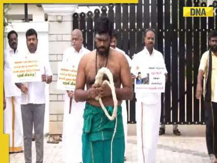 Watch: Tamil Nadu BJP chief Annamalai whips himself as he protests over sexual assault at Anna University