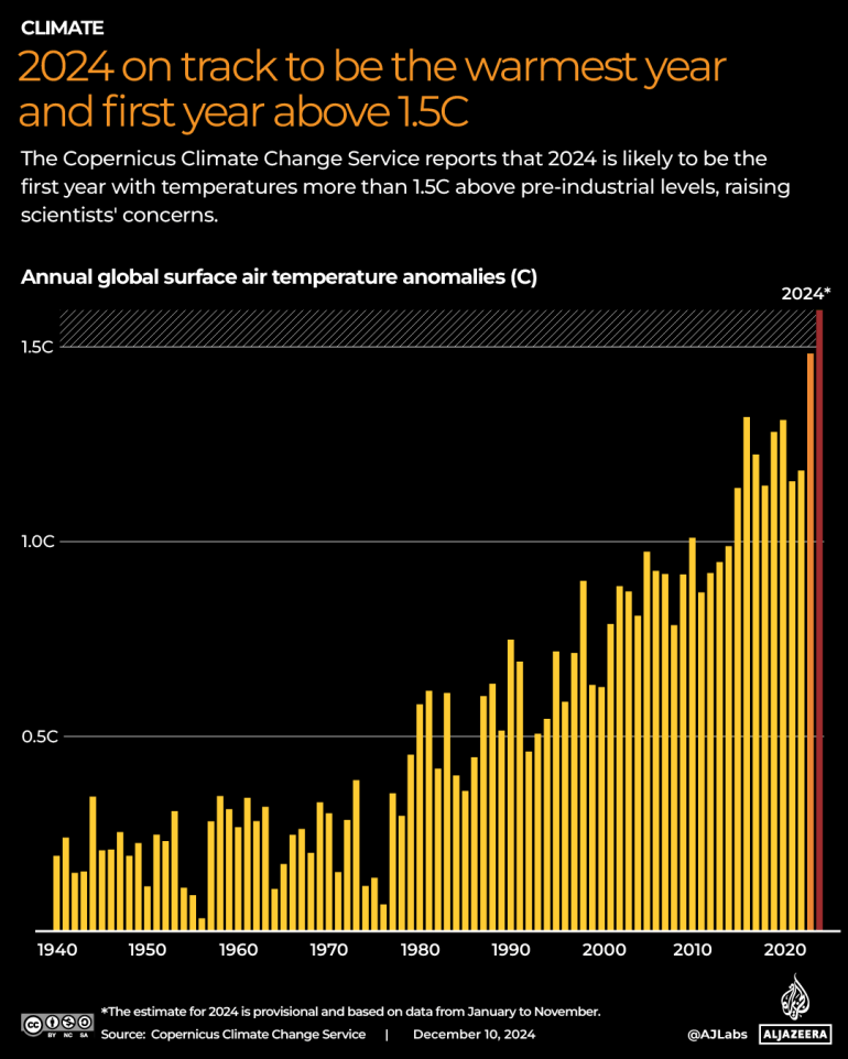 What climate records were broken in 2024?