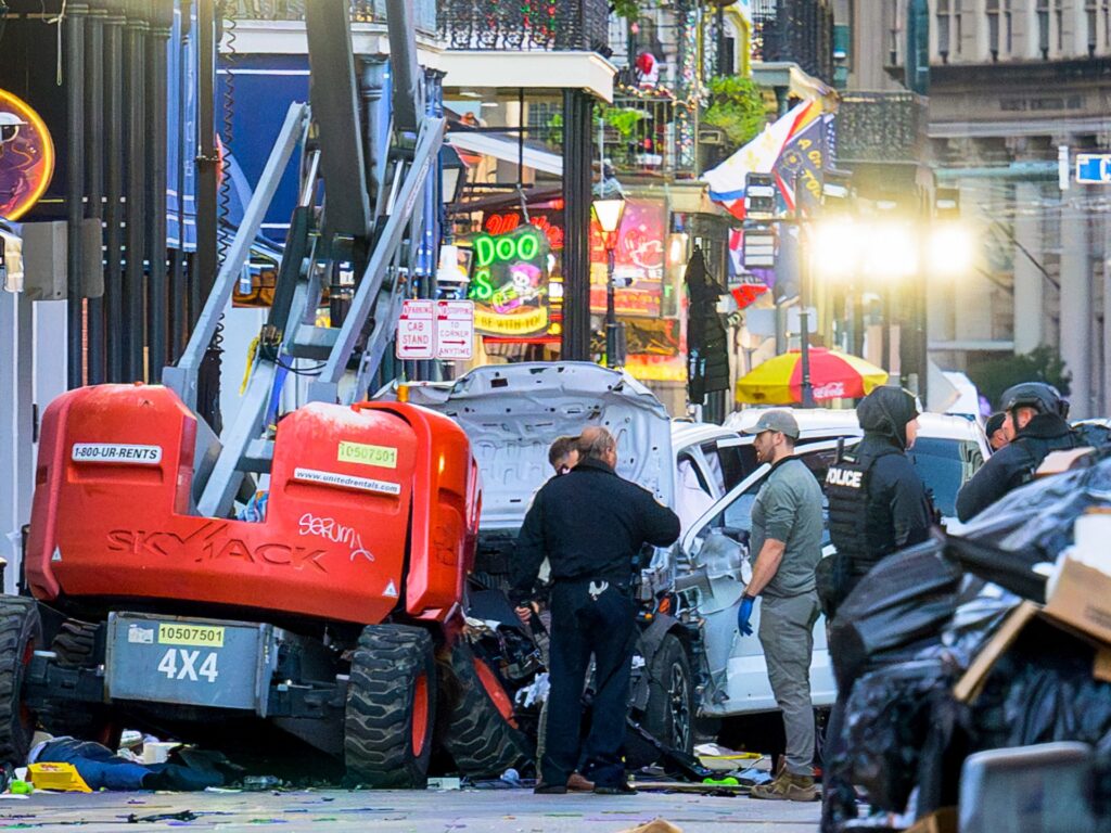 Truck ramming attack kills at least 10 people in New Orleans