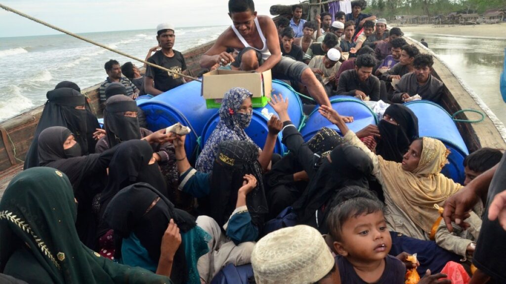 Rohingya refugees’ boat runs aground in Indonesia’s Aceh province