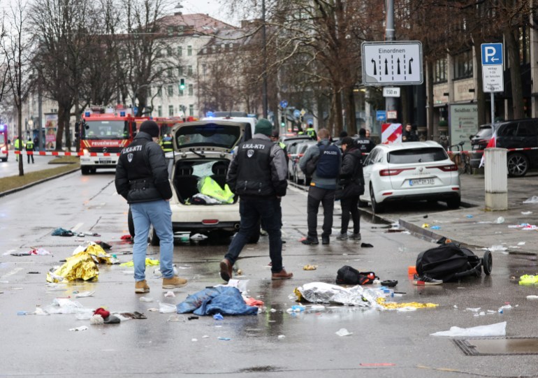 Several injured after car drives into crowd in Germany’s Munich