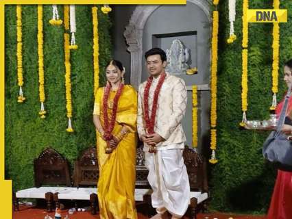 BJP MP Tejasvi Surya ties knot with classical singer Sivasri Skandaprasad: See FIRST PICS