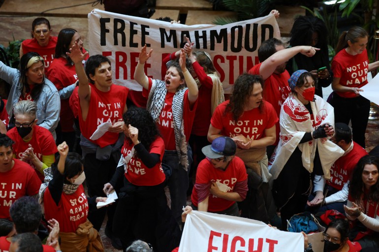 Arrests at Trump Tower as Mahmoud Khalil demonstrations continue